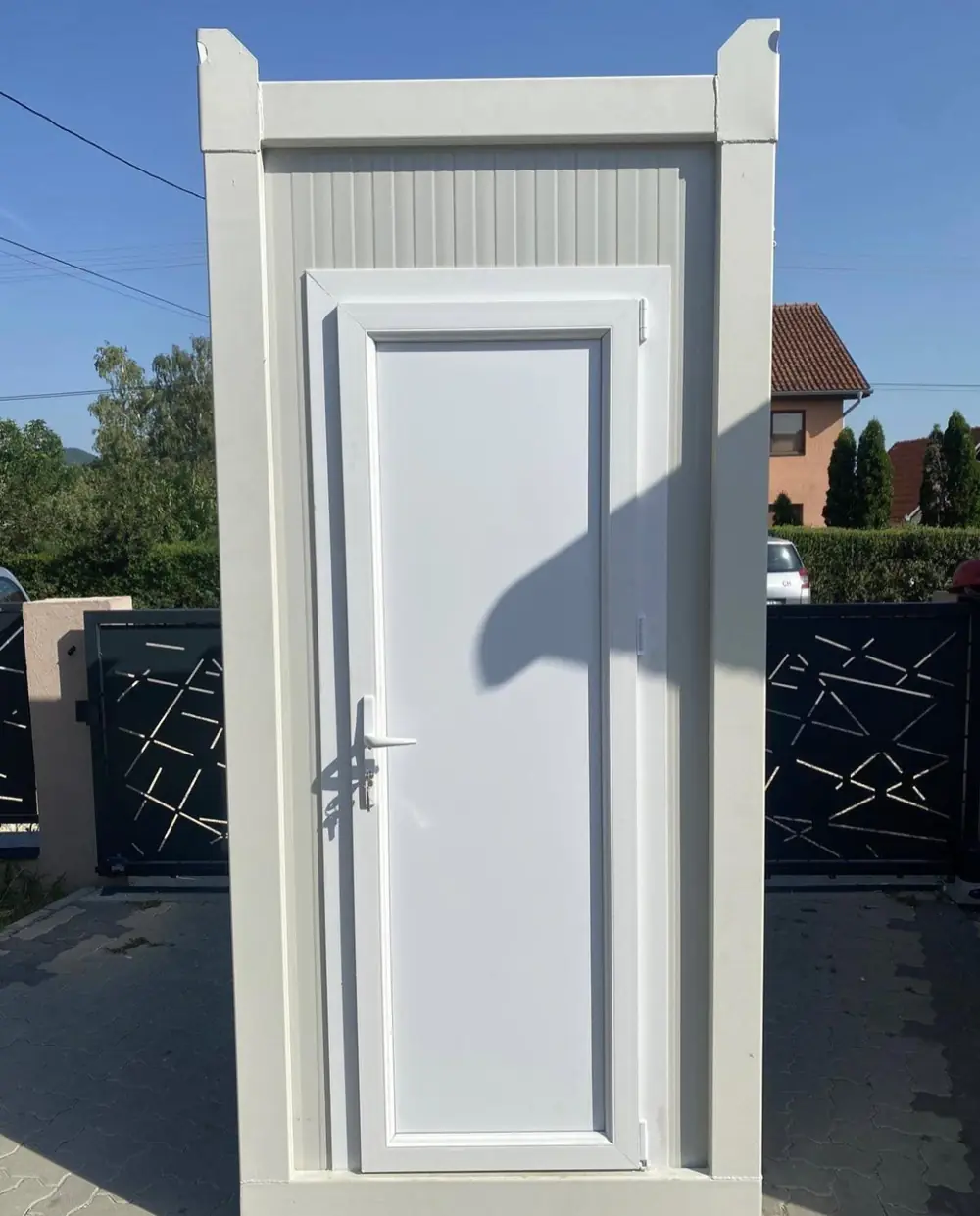 VIP flushing restroom cabin rental from Kyle Rental Works