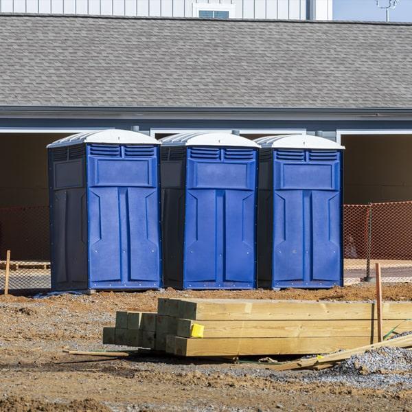 Heavy-duty construction site porta potty in Victoria, Texas