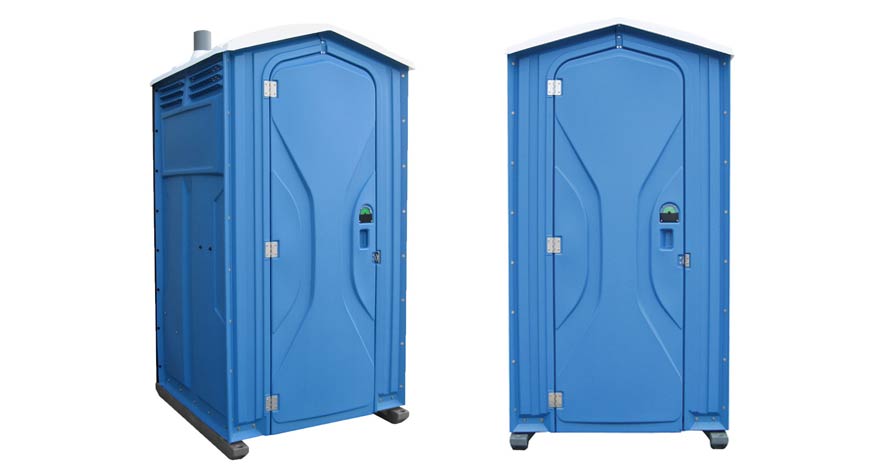 Long-term porta potty units on site in Victoria, Texas